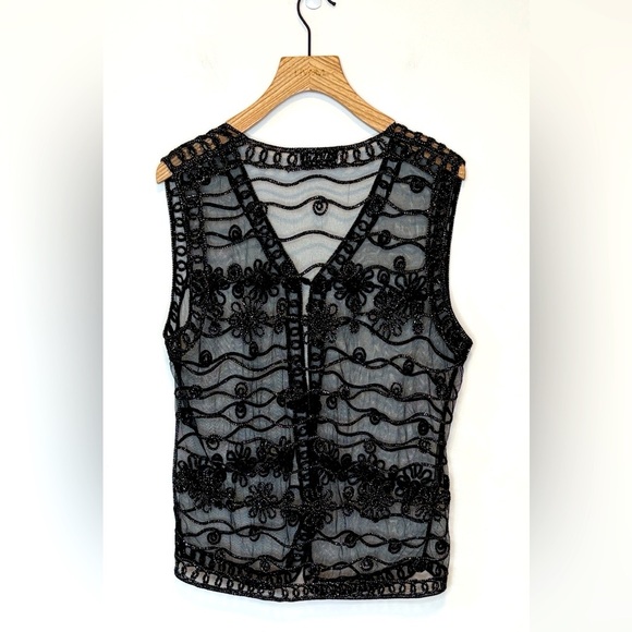 Valenti sheer embroidered vest , sz : medium - Picture 7 of 7